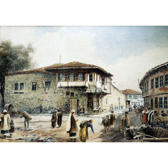 РЕПРОДУКЦИИ НА КАРТИНИ  Житни пазар (1900)